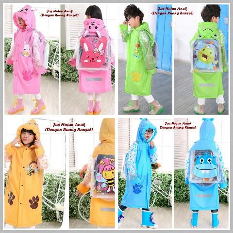 Áo Mưa Trẻ Em Mefine MJ-229 Nhiều Màu Sắc - Cam XXL