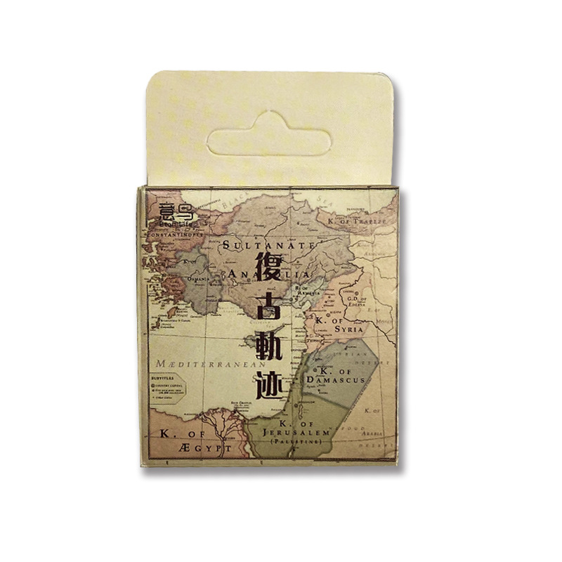Hộp 46 Sticker dán Phong Cách Retro Box Sticker ST371