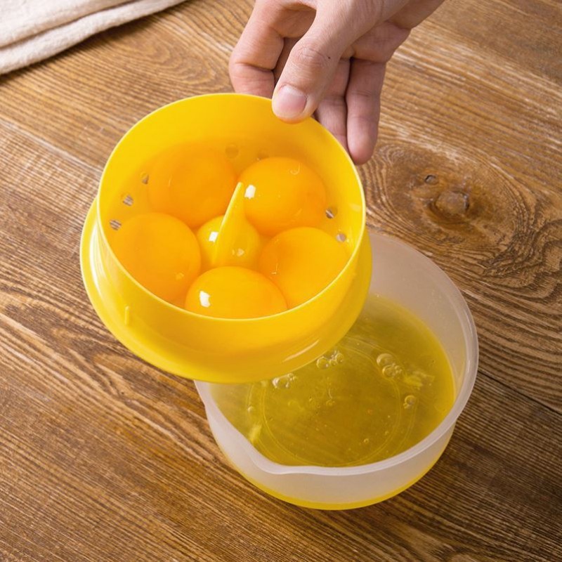 Dụng Cụ Tách Lòng Đỏ Trứng Bằng Nhựa Sáng Tạo Kèm Hộp Đựng