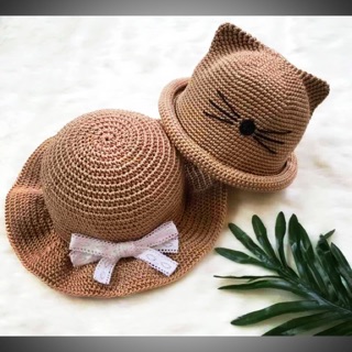 Freeship 99k TQ_Mũ sợi thô handmade cho bé