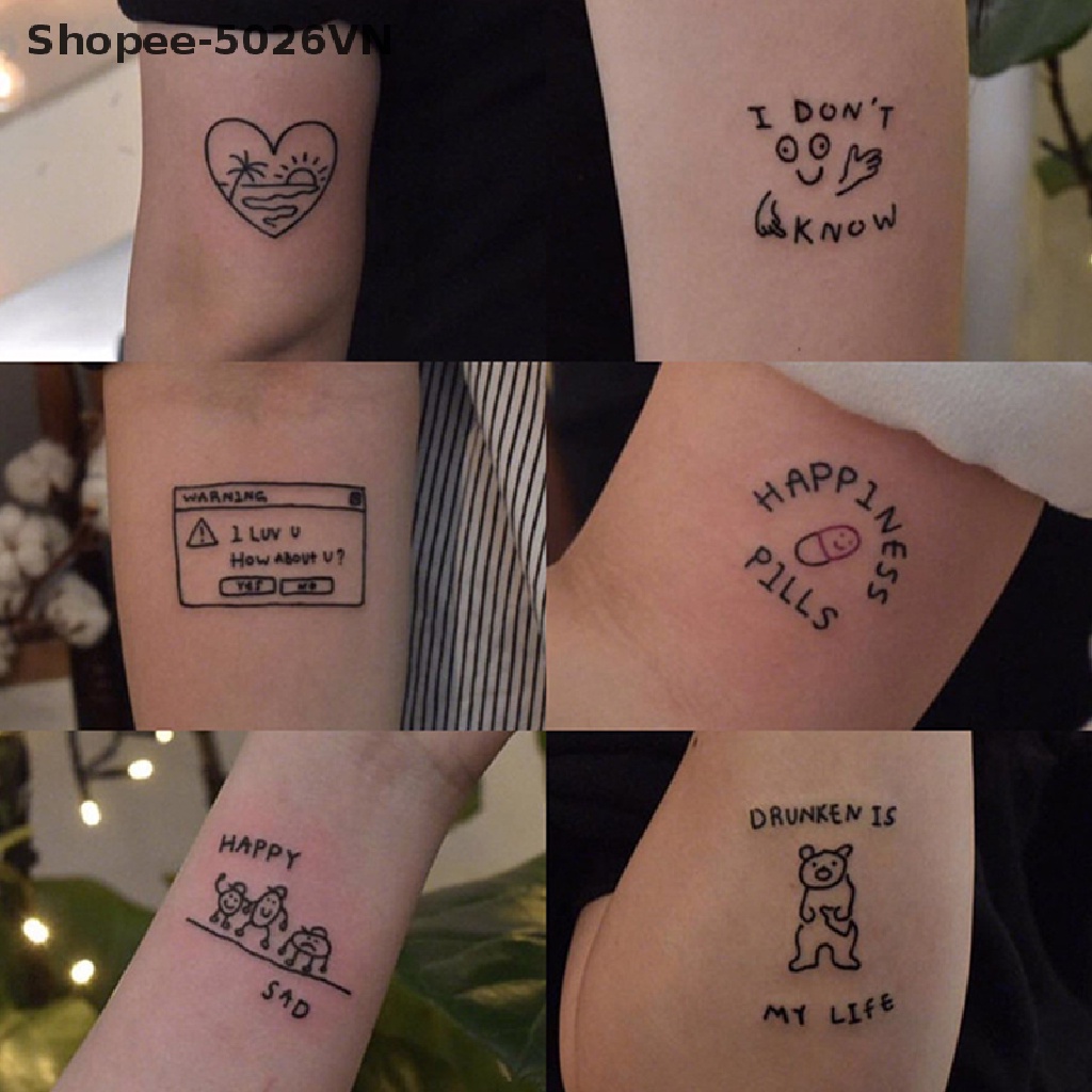 Set 45 Tấm Hình Xăm Chữ Tiếng Anh Đơn Giản Dễ Thương Cho Nam Và Nữ