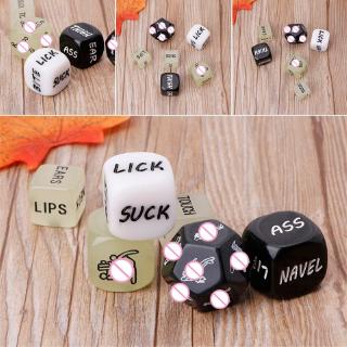 YU ` 6 fun acrylic dice love dice fun dice game toy couple gift