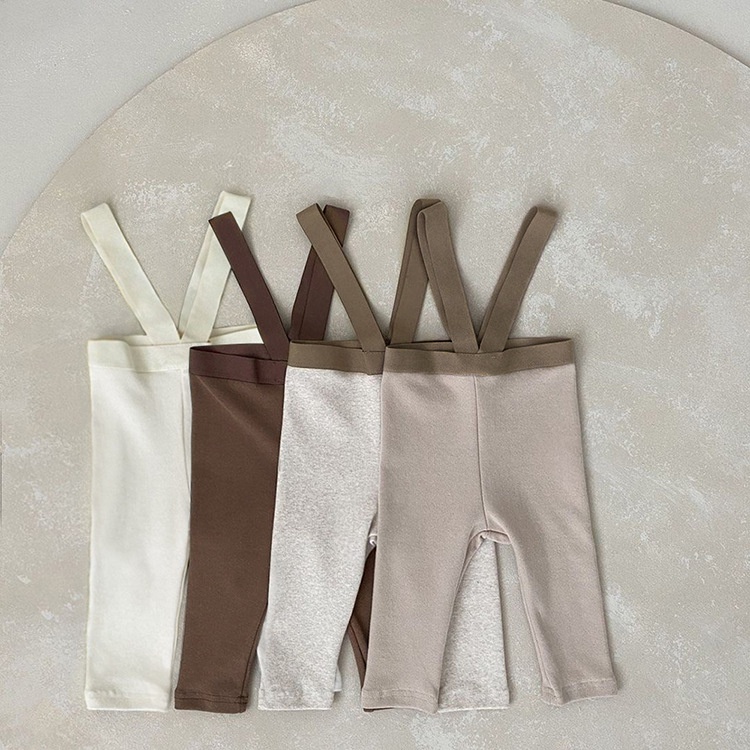 Quần yếm legging dài cho bé chất cotton co giãn tốt, mềm mại, phong cách Hàn Quốc dành cho bé từ 5-13kg