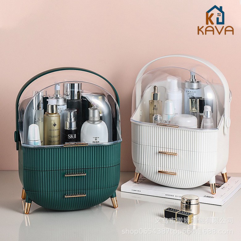 [Bảo hành] Tủ mỹ phẩm Luxury KAVA - Tủ đụng mỹ phẩm - Tủ trang điểm dễ dàng di chuyển và mang theo