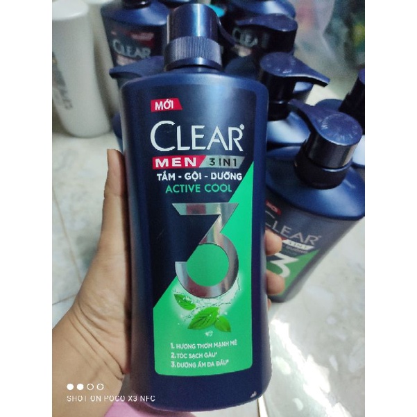 Gội Clear 880g, bạc hà, thảo dược, men, blossom, táo date 2026
