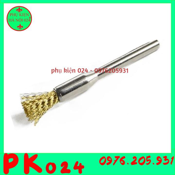 Chổi Đánh Gỉ Trục 3mm Sợi Đồng (Chổi Chụm)