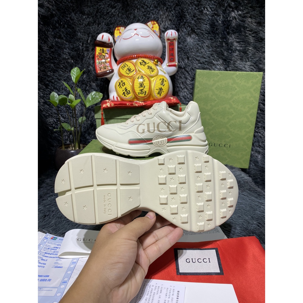 [Full box+bill] Giày Sneaker Gucccii vạch đỏ bản 2021 hàng SC full box bill và hộp bảo vệ