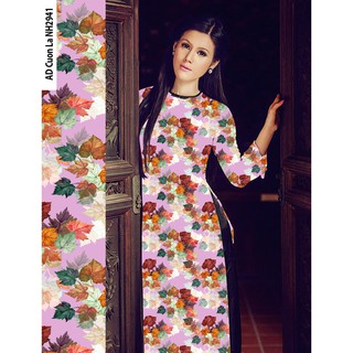 ÁO DÀI HOA LÁ hàng cao cấp
