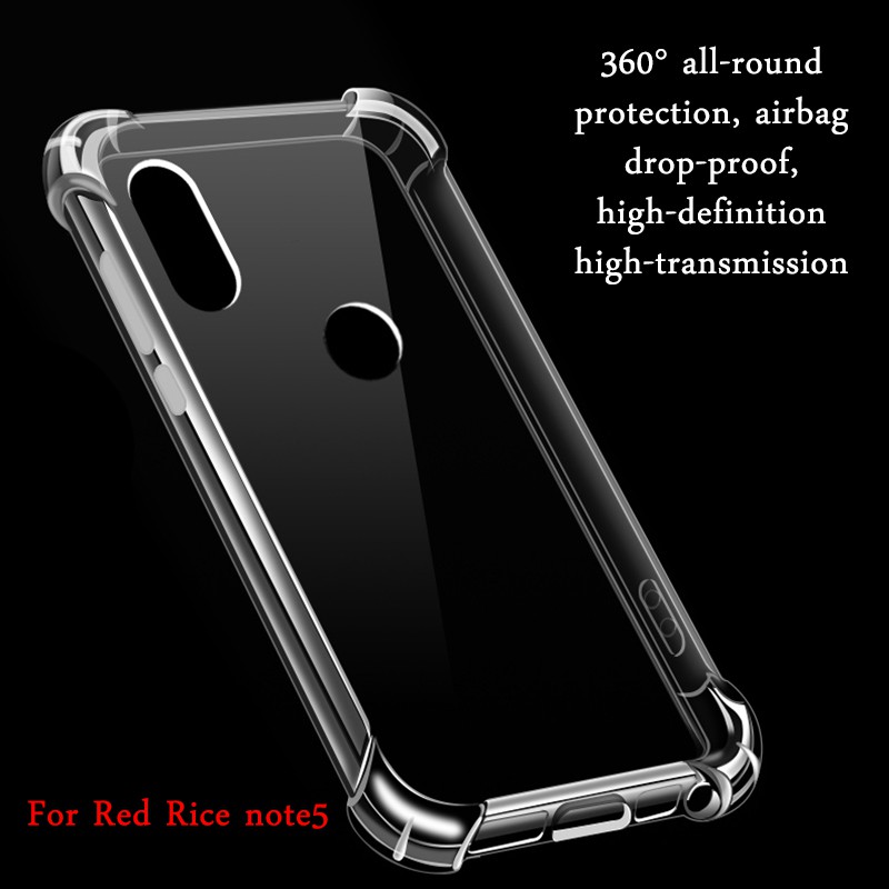 Ốp lưng trong suốt cho Xiaomi poco F1 mi8 SE A1 Redmi 6A 5plus Note 5 Pro | BigBuy360 - bigbuy360.vn