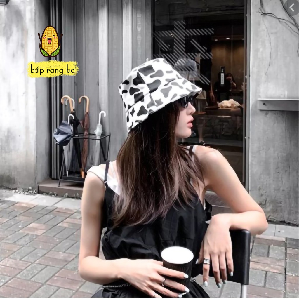 NÓN BUCKET BÒ SỮA DÀY 2 MẶT PHONG CÁCH ULZZANG UNISEX NAM NỮ NB01