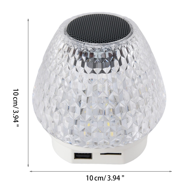 Đèn Pha Lê zzz Kết Nối Bluetooth Phát Nhạc Sáng Tạo Có Thể Sạc Lại