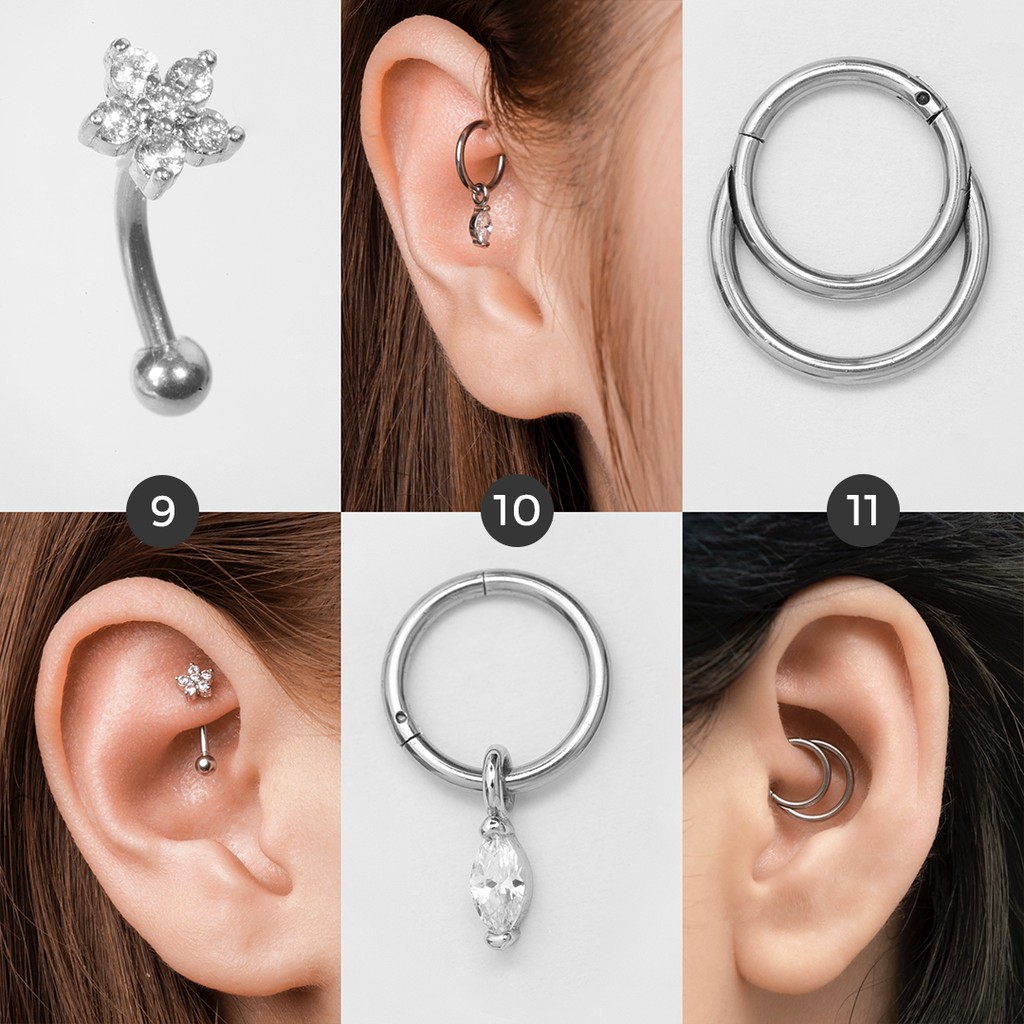 Khuyên tai đá lấp lánh