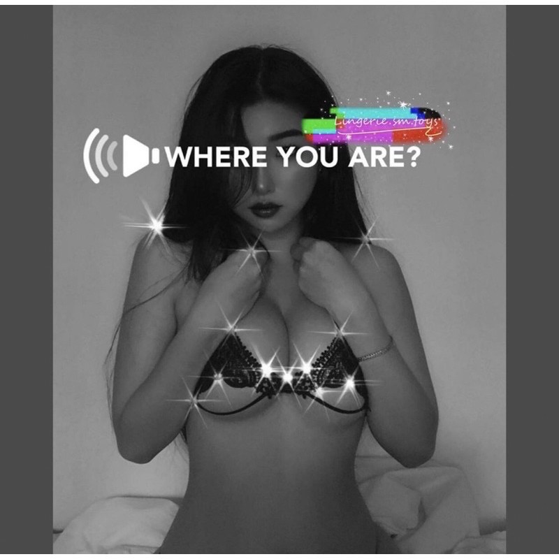 FM7107 Nội Y Ren Hình Trái Tim Phối Ngọc Điểm Nhấn - Áo Không Gọng Mút Gợi Cảm - 2 Màu Đen/Trắng - Bralette Sexy | BigBuy360 - bigbuy360.vn