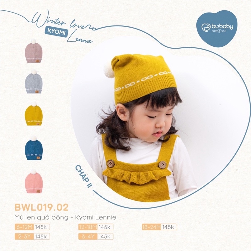 BU BABY Mũ len quả bông - Kyomi Lennie thương hiệu Bu Baby cho bé