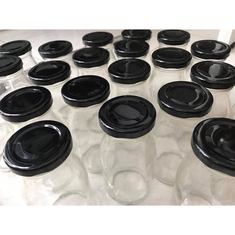 Chai Thuỷ Tinh Nắp Thiếc Đựng Sữa Hạt,Sinh Tố, Nước Trái Cây, sữa chua