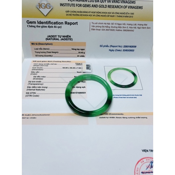 Vòng tay bản liền số 82030 ni 50