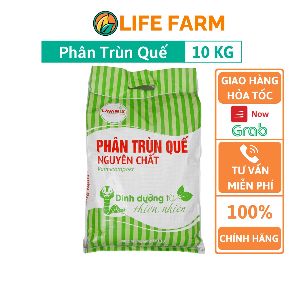 Phân Trùn Quế LAVAMIX Đã Qua Xử Lý Giúp Cây Tăng Trưởng Tốt - Bao 10Kg (PLV-001-10KG)