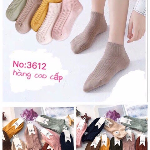 Set 10 Đôi Tất Len Gân Nữ Vintage