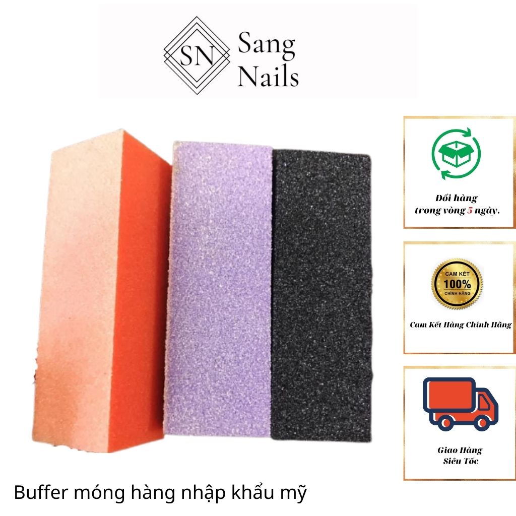Phao dũa móng, buffer móng chà mịn móng tay nhập khẩu 100% từ Mỹ- Buffer chuyên dụng ngành nails