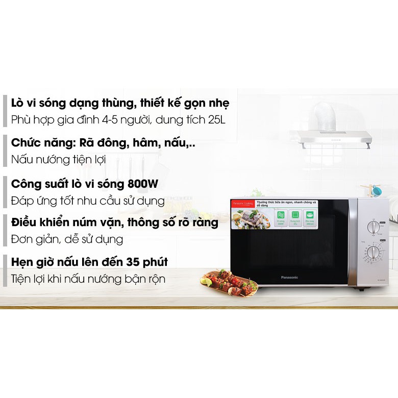 Lò vi sóng Panasonic NN-SM33HMYUE 25 lít (Miễn phí giao tại HCM-ngoài tỉnh liên hệ shop)