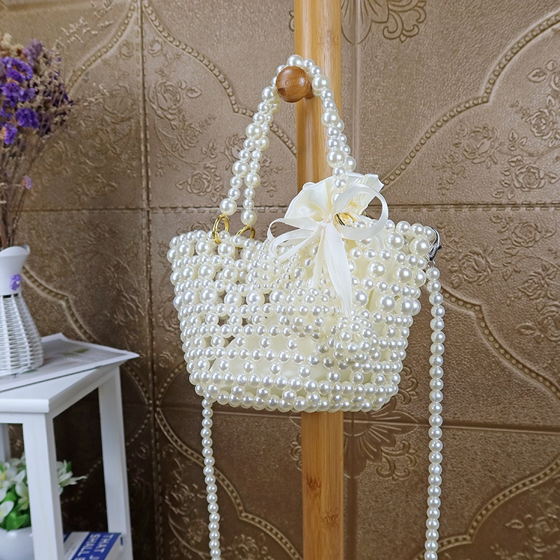 Túi Xách Tay Thời Trang Nữ Đính Ngọc Trai