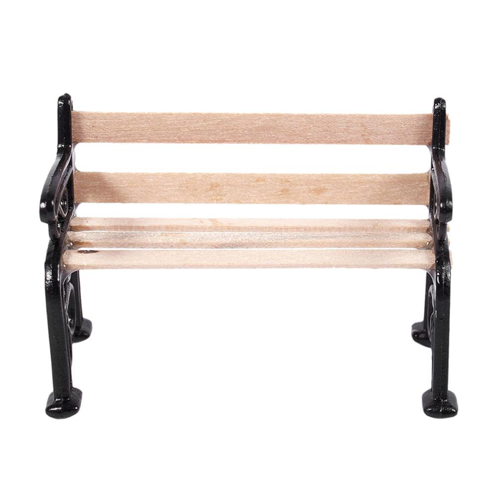 Đồ trang trí Ghế Dài Công Viên Bằng Gỗ Resin Trang Trí Tiểu Cảnh DIY