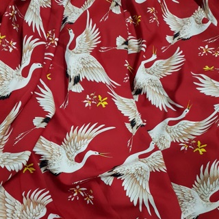 Lụa hạc đỏ