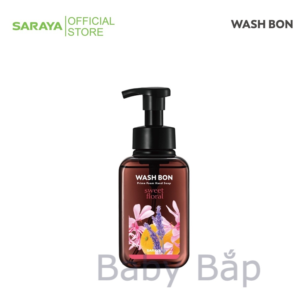 Xà phòng rửa tay tạo bọt Wash Bon hương hoa dịu ngọt