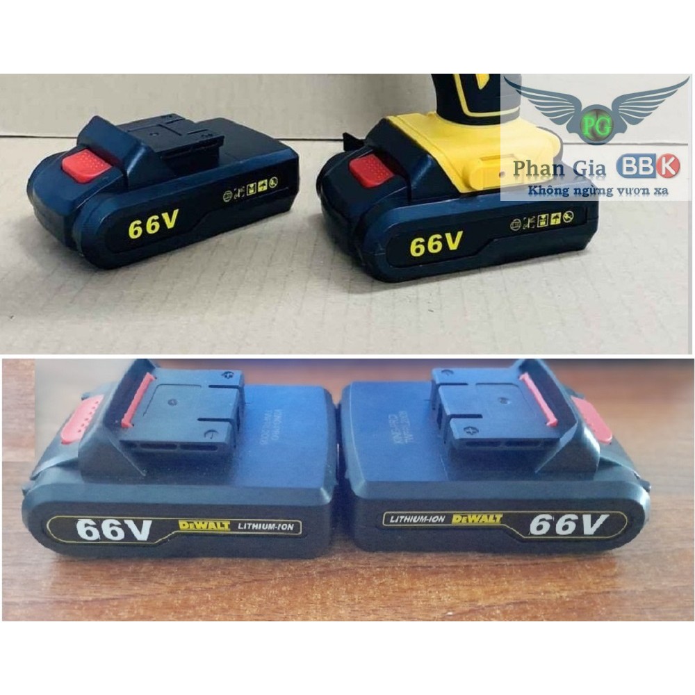 PIN MÁY KHOAN 66V, DÙNG CHO MÁY MAKITA, DEWALT, CHUẨN 5 SELL