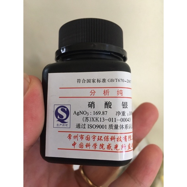 Silver nitrate, bạc nitrate, lọ 100g