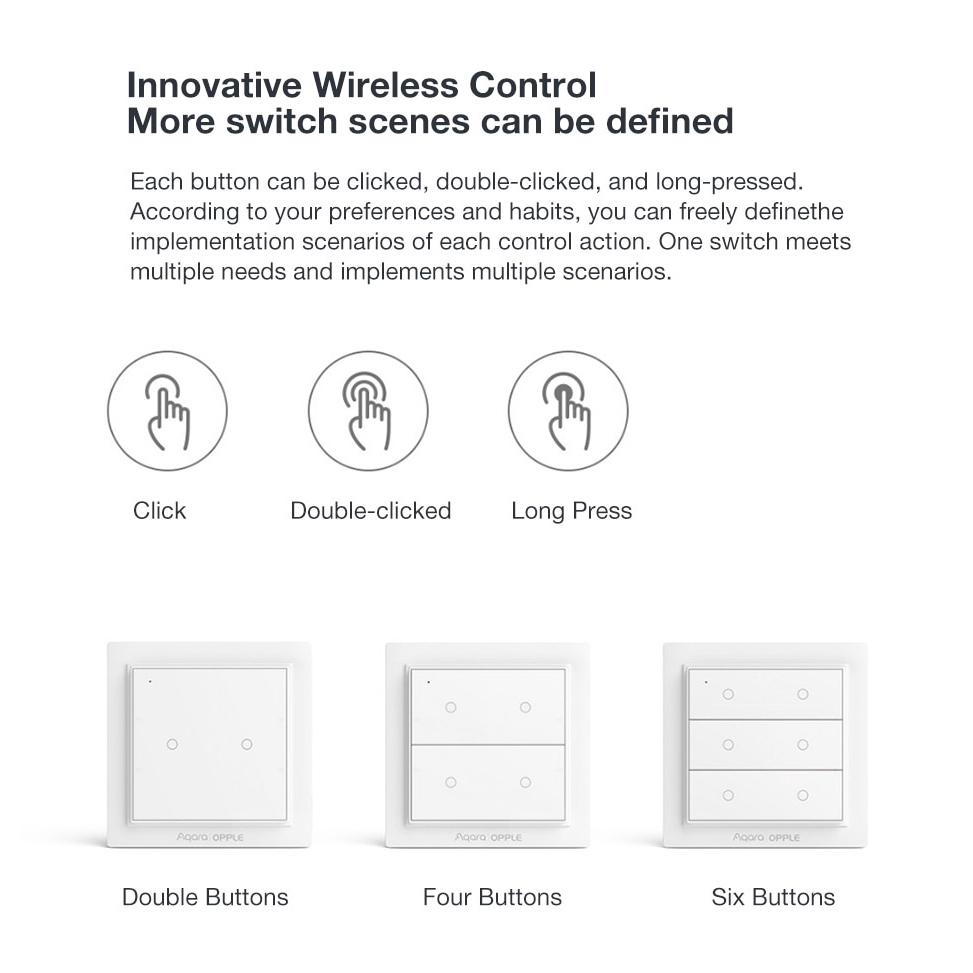 Công Tắc Thông Minh Zigbee 3.0 Cao Cấp Cho Youpin Aqara Opple