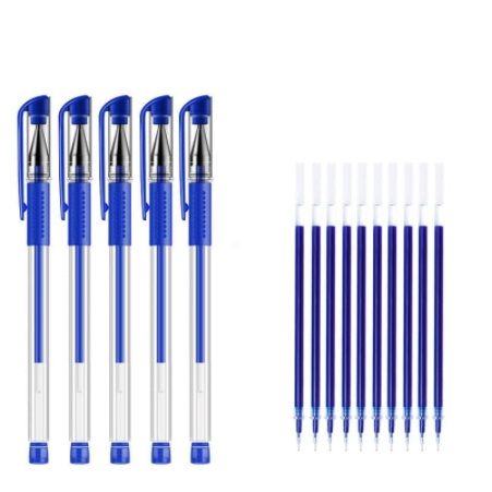 Bút gel thân trơn, bút bi nước văn phòng 0.5mm mực đều đủ màu xanh đỏ đen tím làm quà tặng đồ dùng học tập