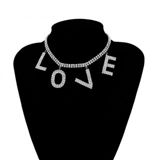 Choker love đính đá