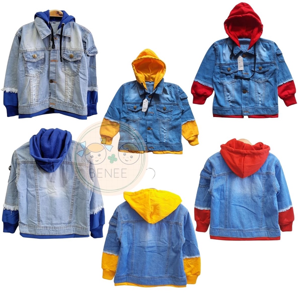 Set Áo Khoác HOODIE Và Quần Jean Dễ Thương Cho Bé Từ 1-10 Tuổi