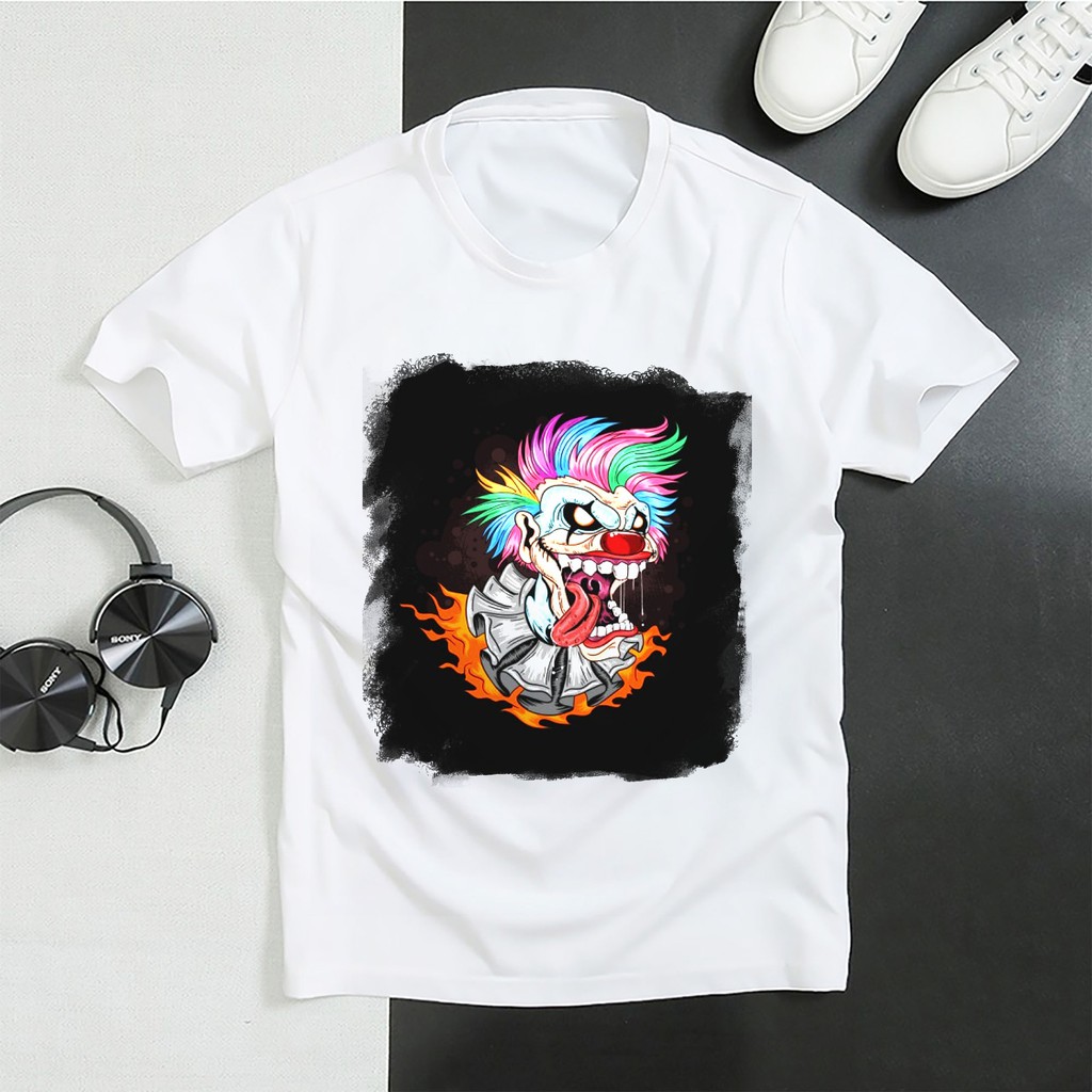 Áo Thun In Hình - Chú hề Joker Smile Unicorn Tóc Joker - MA-2429