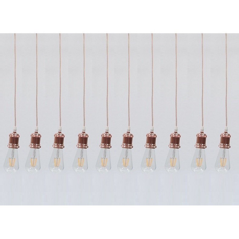 Bộ 10 dây đèn thả cổ điển bóng đèn trang trí Edison ST64 4W