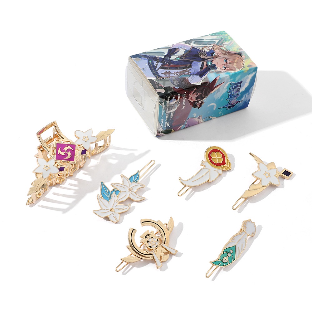 Set 6 kẹp tóc thiết kế độc đáo thời trang