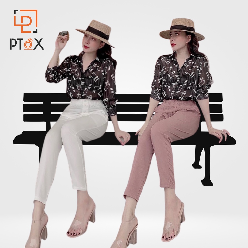 Quần baggy nhiều màu chất đũi mềm mát bọc khuy THỜI TRANG PT8X