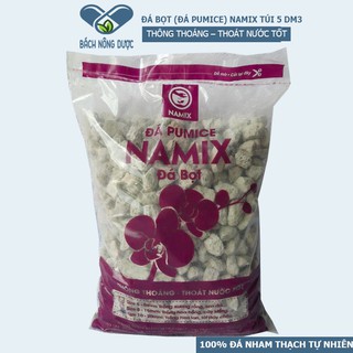Đá Bọt (Đá Pumice) Namix Chuyên Dùng Lót Đáy Chậu Hoa Hồng, Trồng Lan túi 5dm3