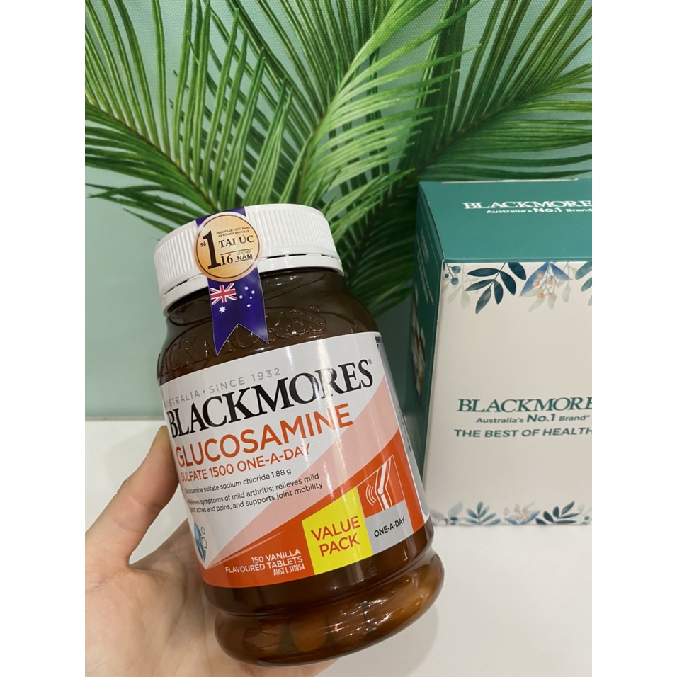 Bổ Xương Khớp Blackmores Glucosamine 1500mg 150 Viên Úc, Hỗ Trợ Các Vấn Đề Về Xương Khớp