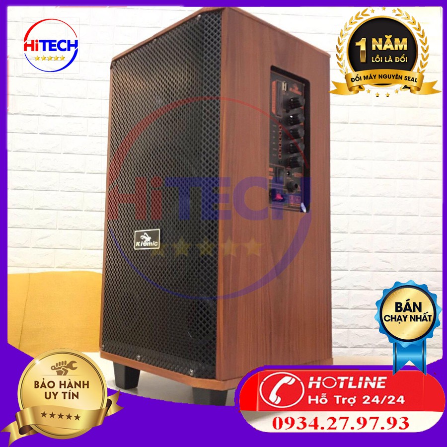 Loa hát Karaoke Kiomic K88 thùng GỖ TẶNG 2 Mic Bass Khủng