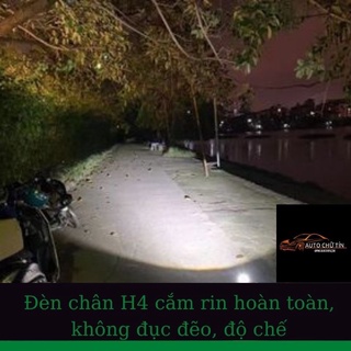 Đèn led bi cầu mini Maxix chân H4 12Vtăng sáng cho ôtô, xe máy,bản caocấpnhất trong phânkhúc ledbimini