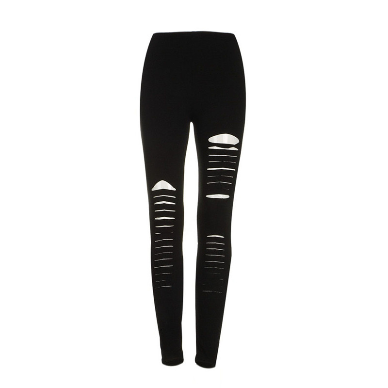 Quần Legging Rách Quyến Rũ Cho Nữ