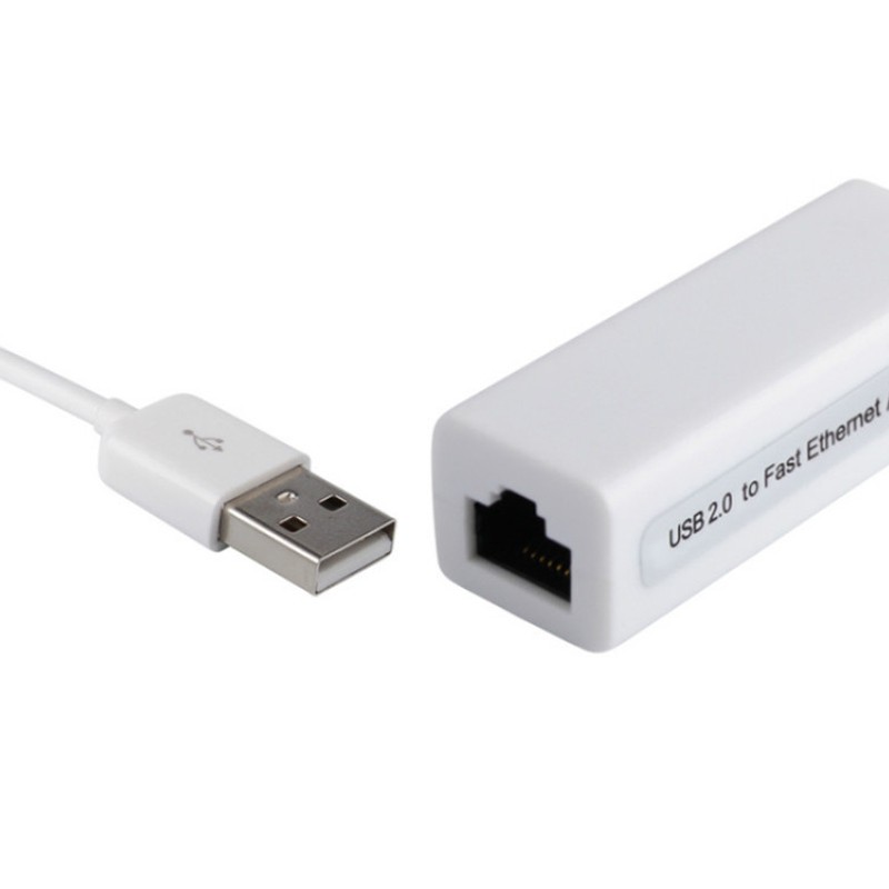 1 Card Mạng Usb 2.0 To Rj45 10/100mbps Cho Pc Win 7 8 10 Xp