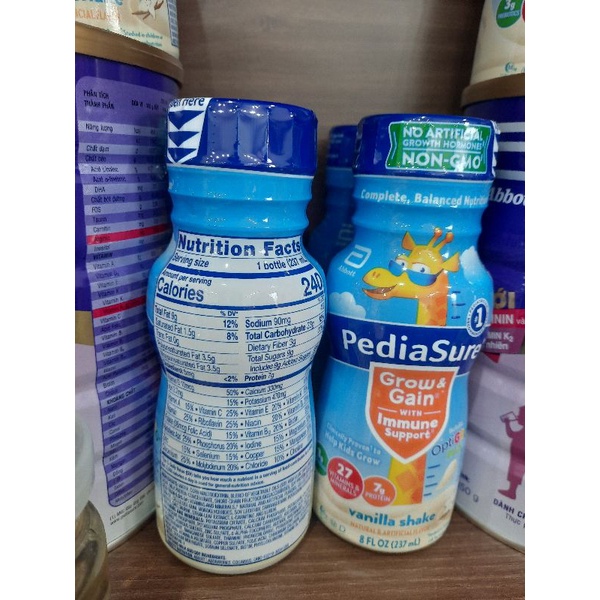 (Date 11. 2023) Thùng 24 chai Sữa nước PEDIASURE chai 237 ml của MỸ