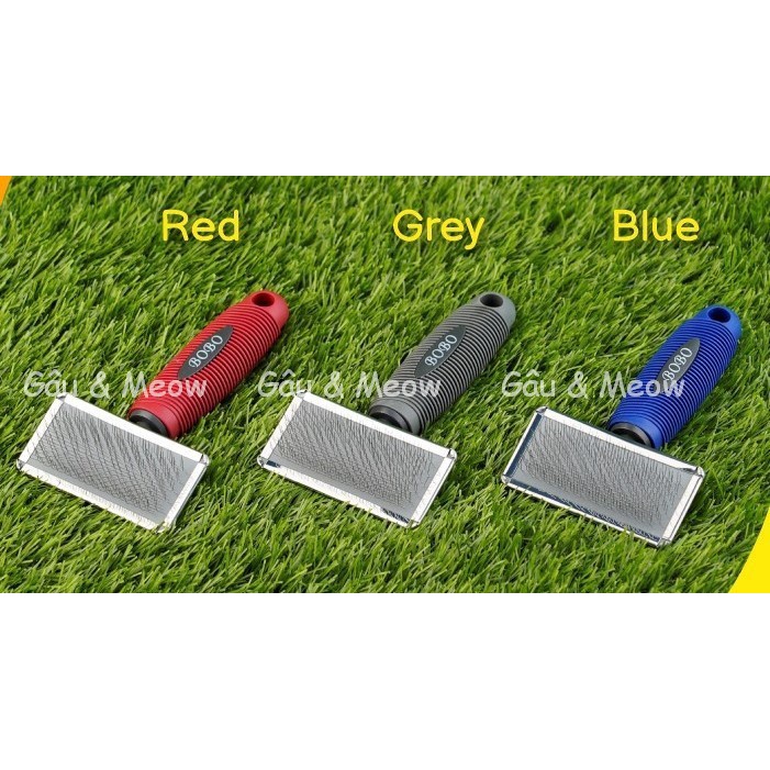 Lược chải lông chết làm tơi phồng lông chó mèo phù hợp chó mèo cán nhựa đúc cầm chắc tay