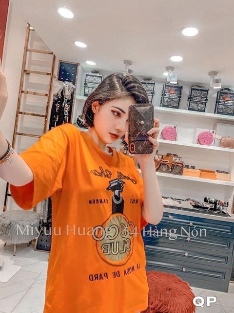 Áo thun cotton tay lỡ fom rộng dấu quần HÌNH MẪU MẶC THẬT ĐẦU