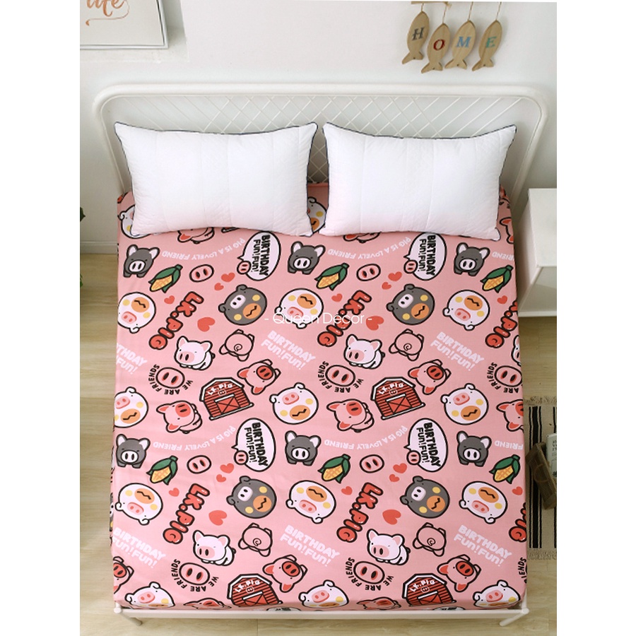 Ga Giường Ga Trải Nệm Cotton Poly M6 M8 Nhiều Họa Tiết (Bo Chun Miễn Phí) - Queen Decor | BigBuy360 - bigbuy360.vn