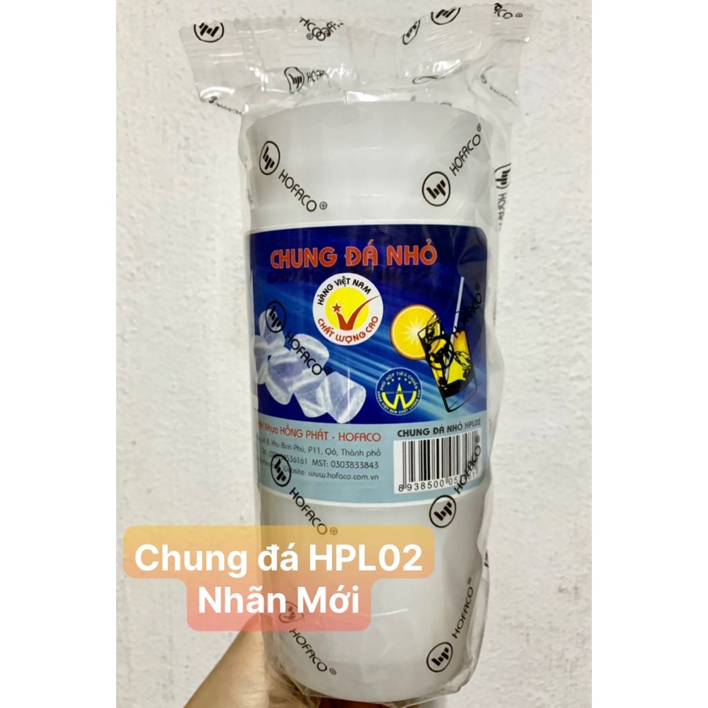 Cốc làm đá bằng nhựa an toàn, tiện lợi Hofaco - Chung nhỏ HPL02 – Combo 10 ly nhựa làm đá cao cấp