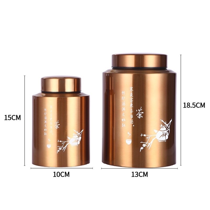Lọ đựng chè ,Lọ đựng trà inox 304 dáng thẳng